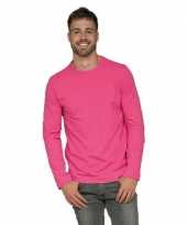 Lange mouwen shirt fuchsia voor heren